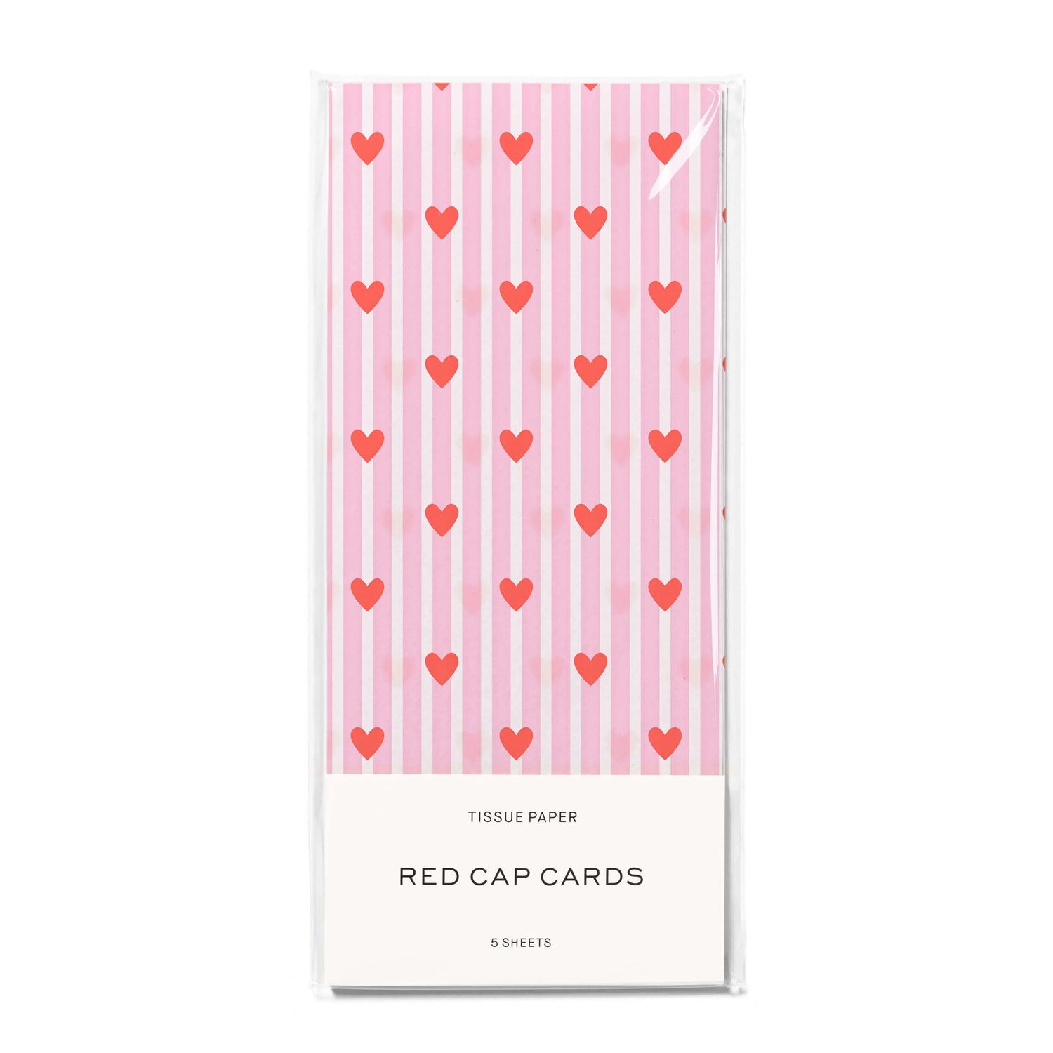 Red and Pink Hearts Tissue Paper