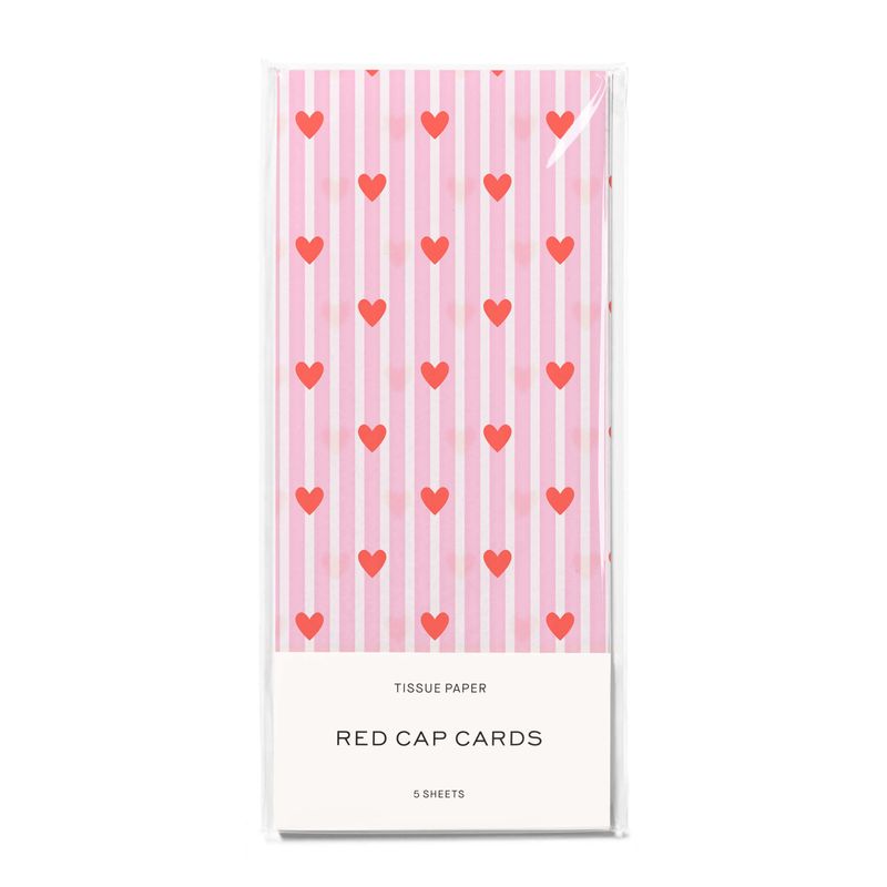 Red and Pink Hearts Tissue Paper
