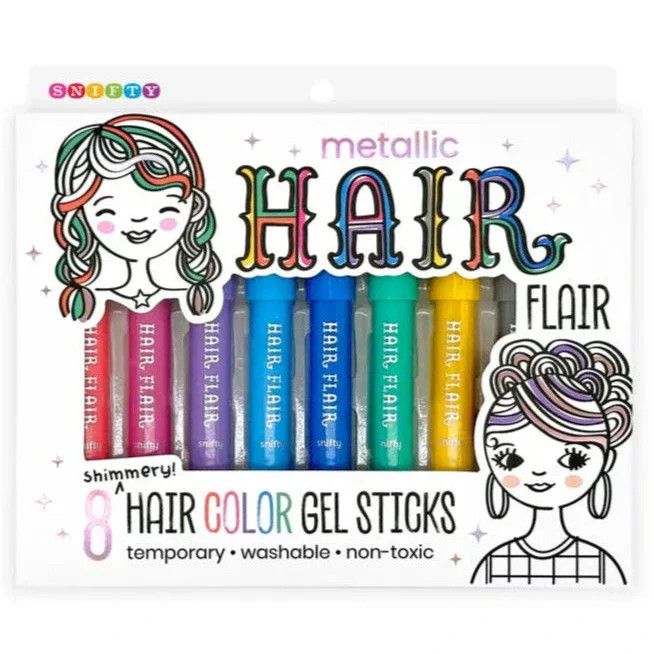 Hair Flair Hair Metallic Colour Gel Stick Set