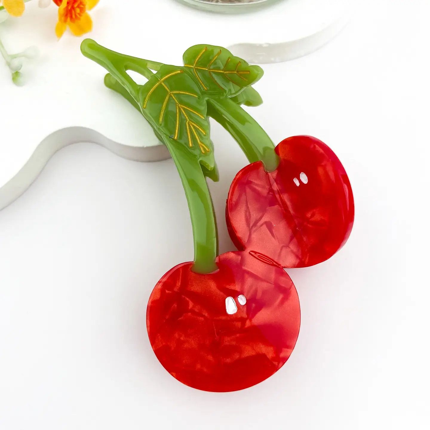 Juicy Cherry Hair Claw Clip