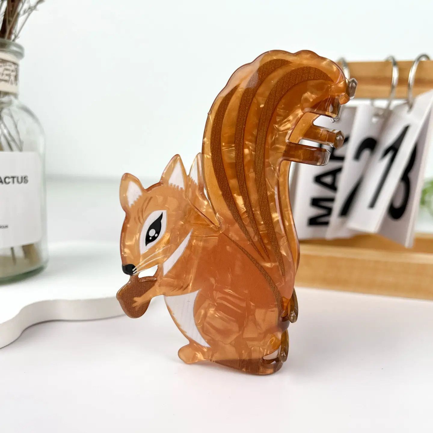 Squirrel Hair Claw Clip