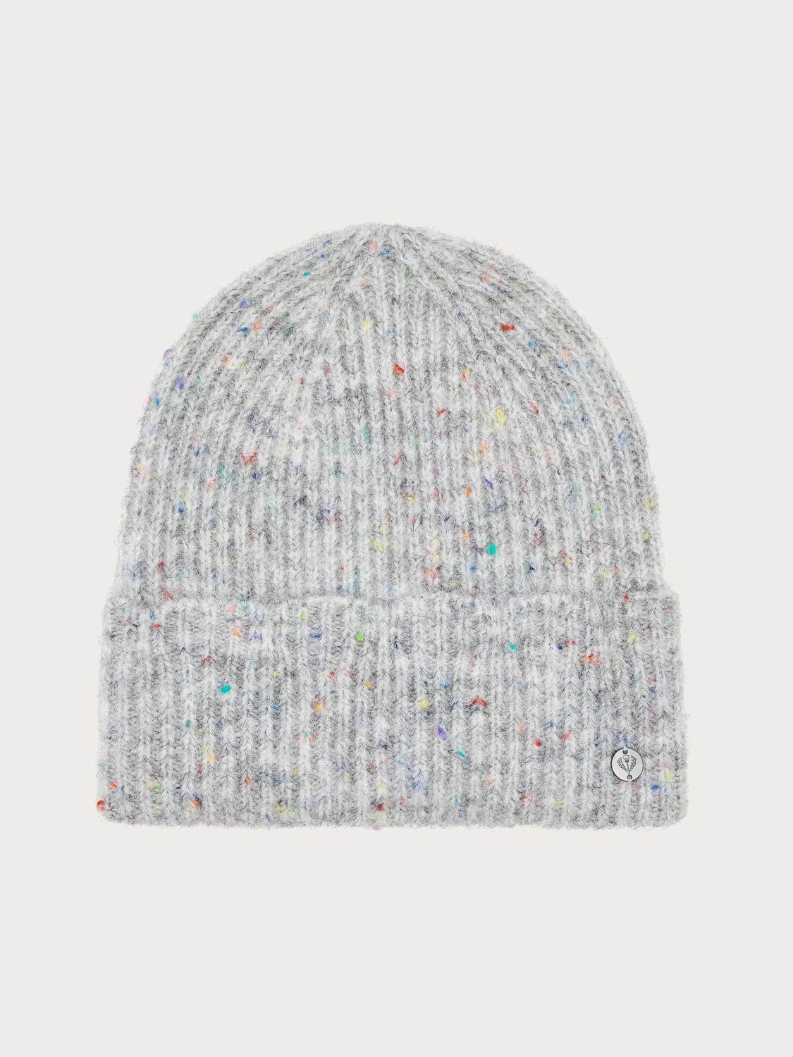 Colourful Mottled Knit Beanie Morning Grey