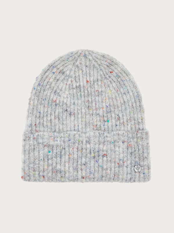 Colourful Mottled Knit Beanie Morning Grey