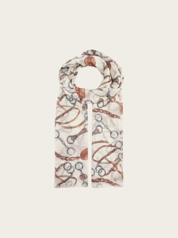 Lightweight Scarf Bridle Print Butter Cream