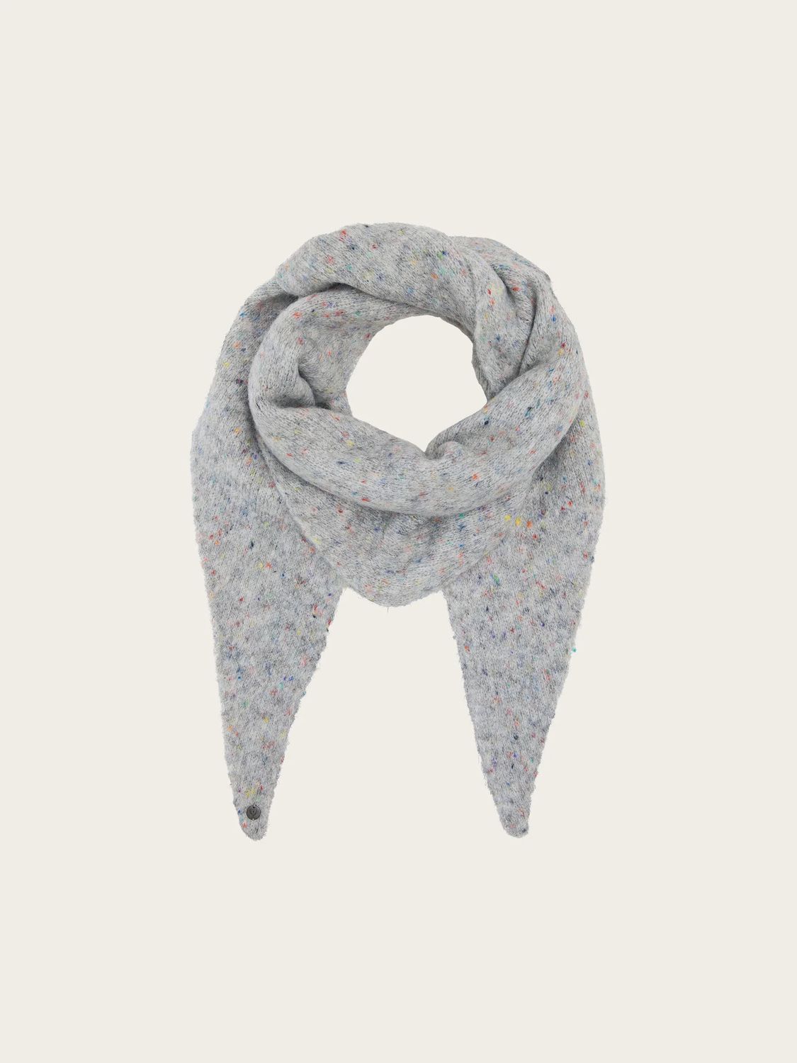 Colourful Mottled Triangular Scarf