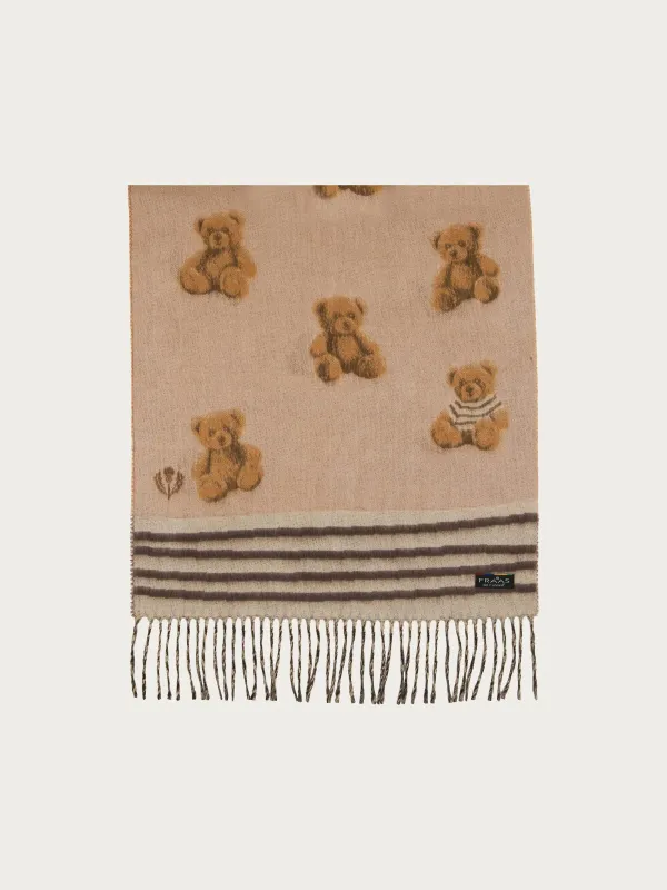 Cashmink-Scarf Cute Teddy Bear Design
