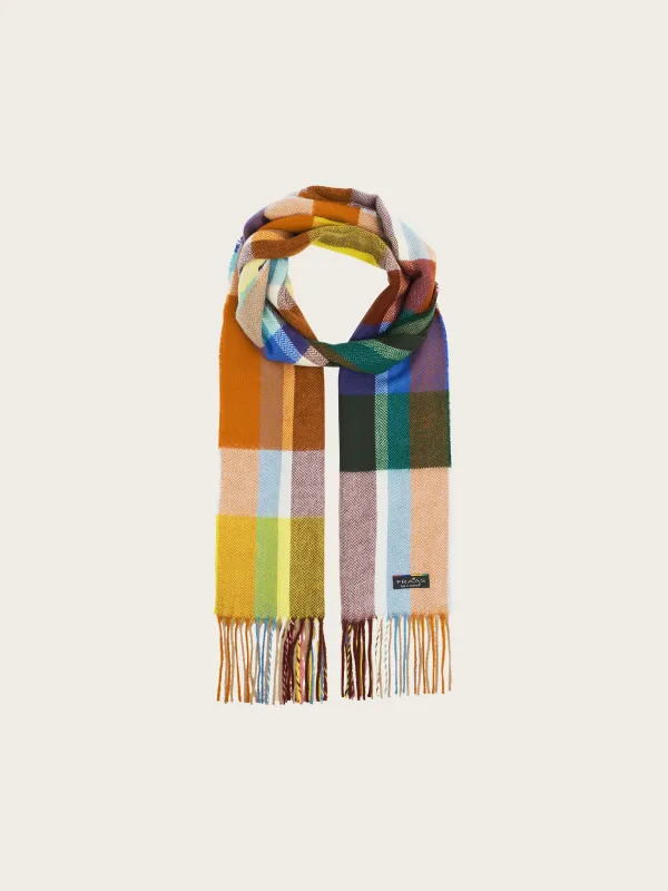 Cashmink Scarf Elegant Herringbone Zen Blue