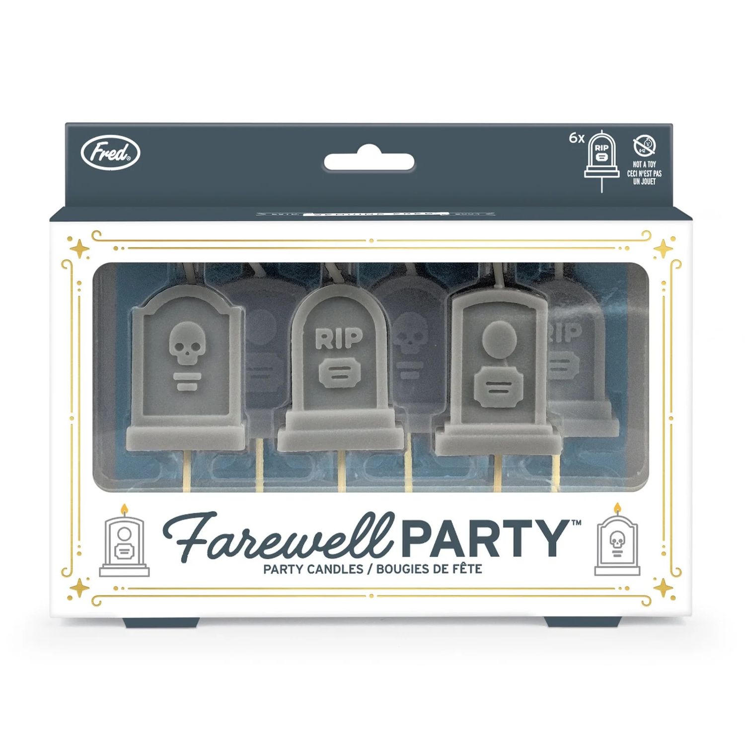 Farewell Party Gravestone Birthday Candles