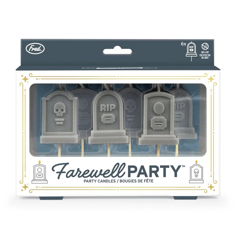 Farewell Party Gravestone Birthday Candles