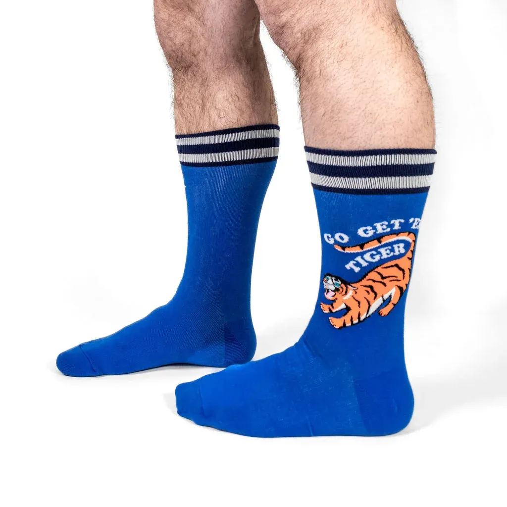 Men's Crew Socks Go Get Em’ Tiger