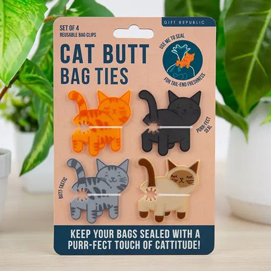 Cat Butt Bag Ties