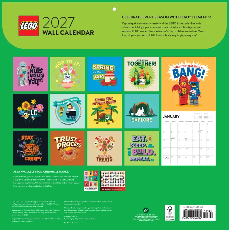 2027 LEGO Wall Calendar