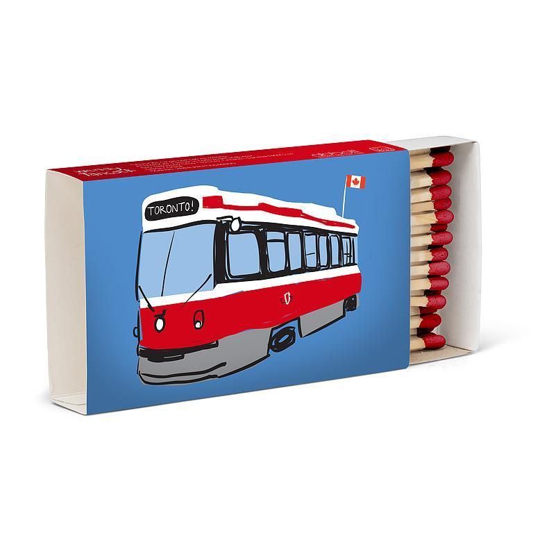 Matches Set of 45 Sticks Toronto Streetcar