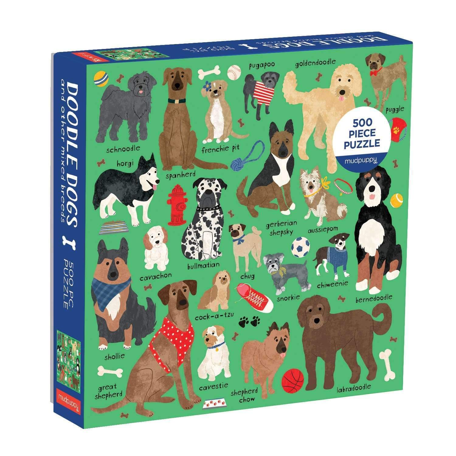 500 Piece Puzzle Doodle Dogs