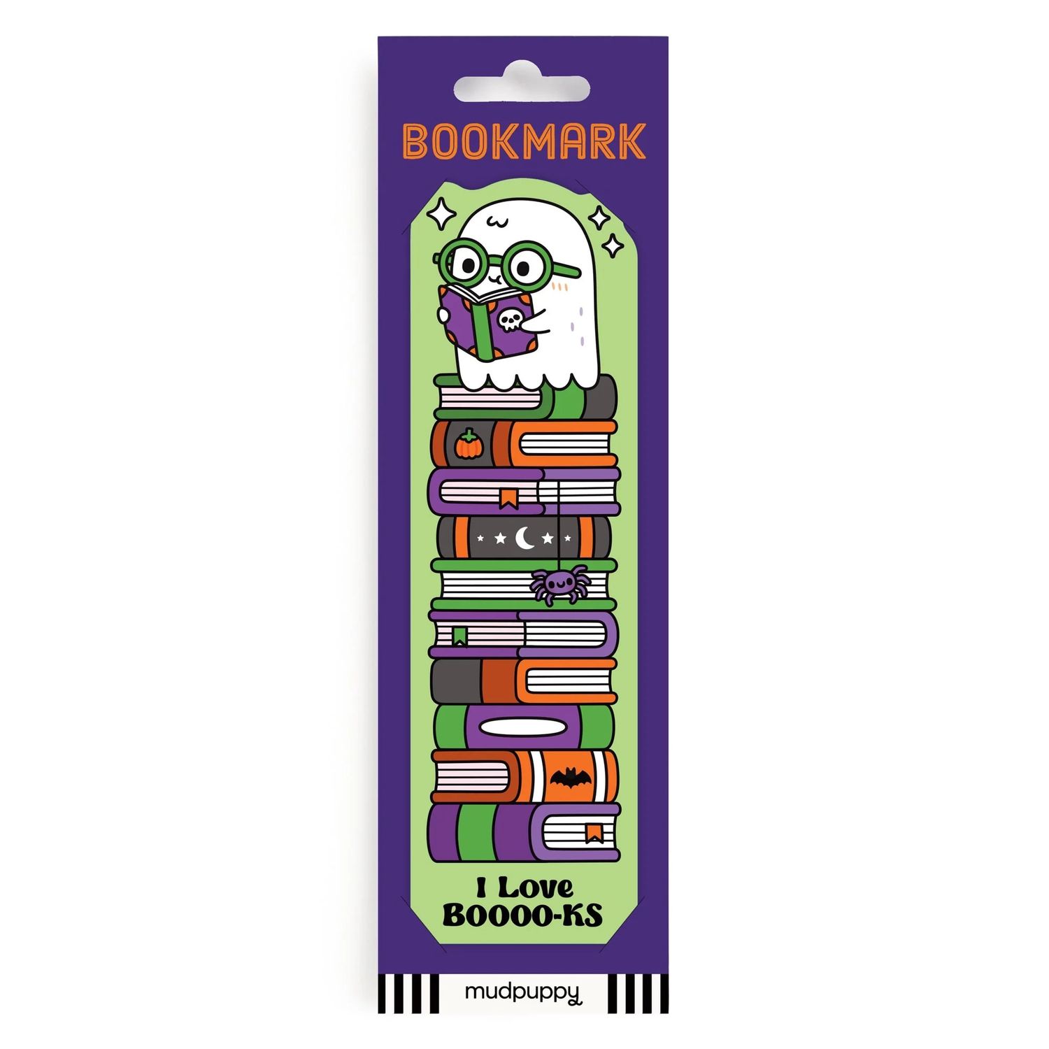 I Love BOOOO-KS Ghost Paper Bookmark