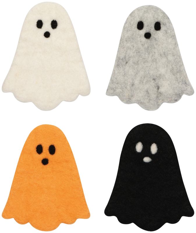 Felt Wool Coasters Set of 4 Kindred Spirits
