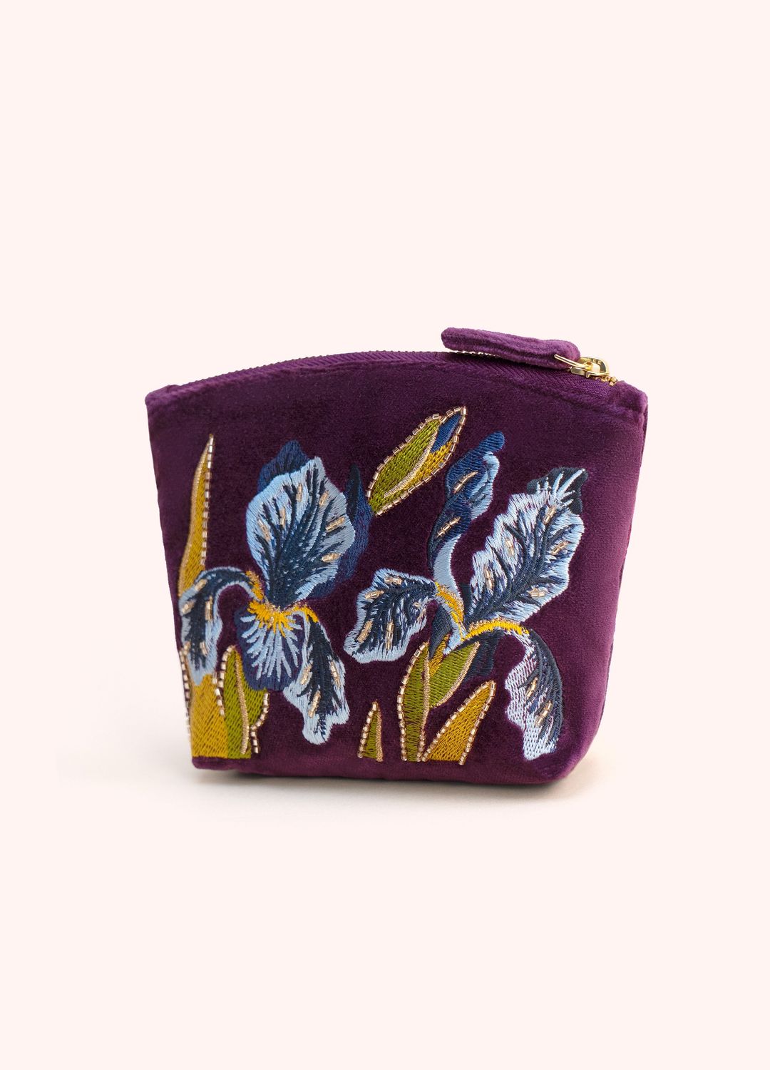 Velvet Mini Pouch Iris