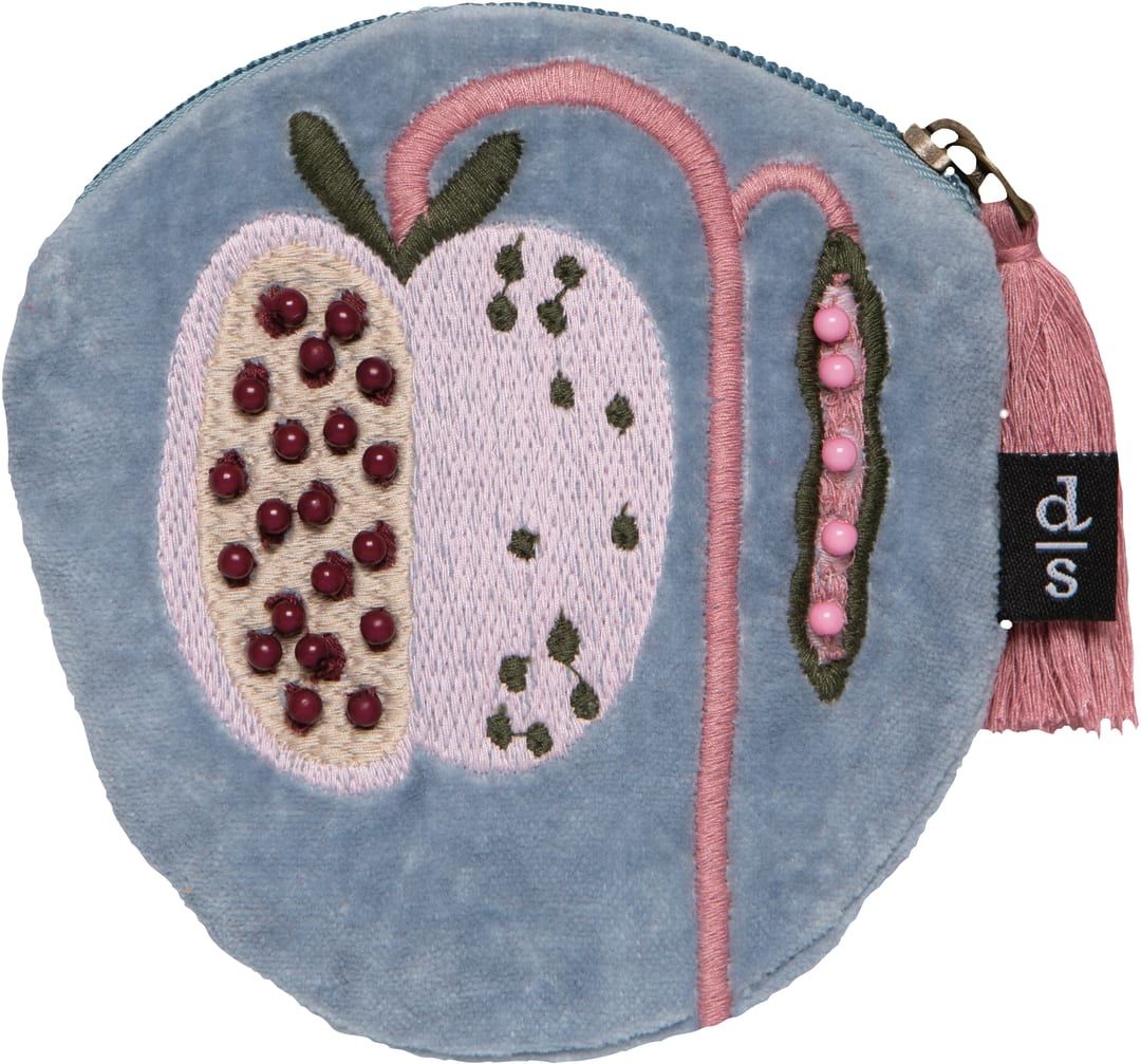 Embroidered Coin Purse Pome