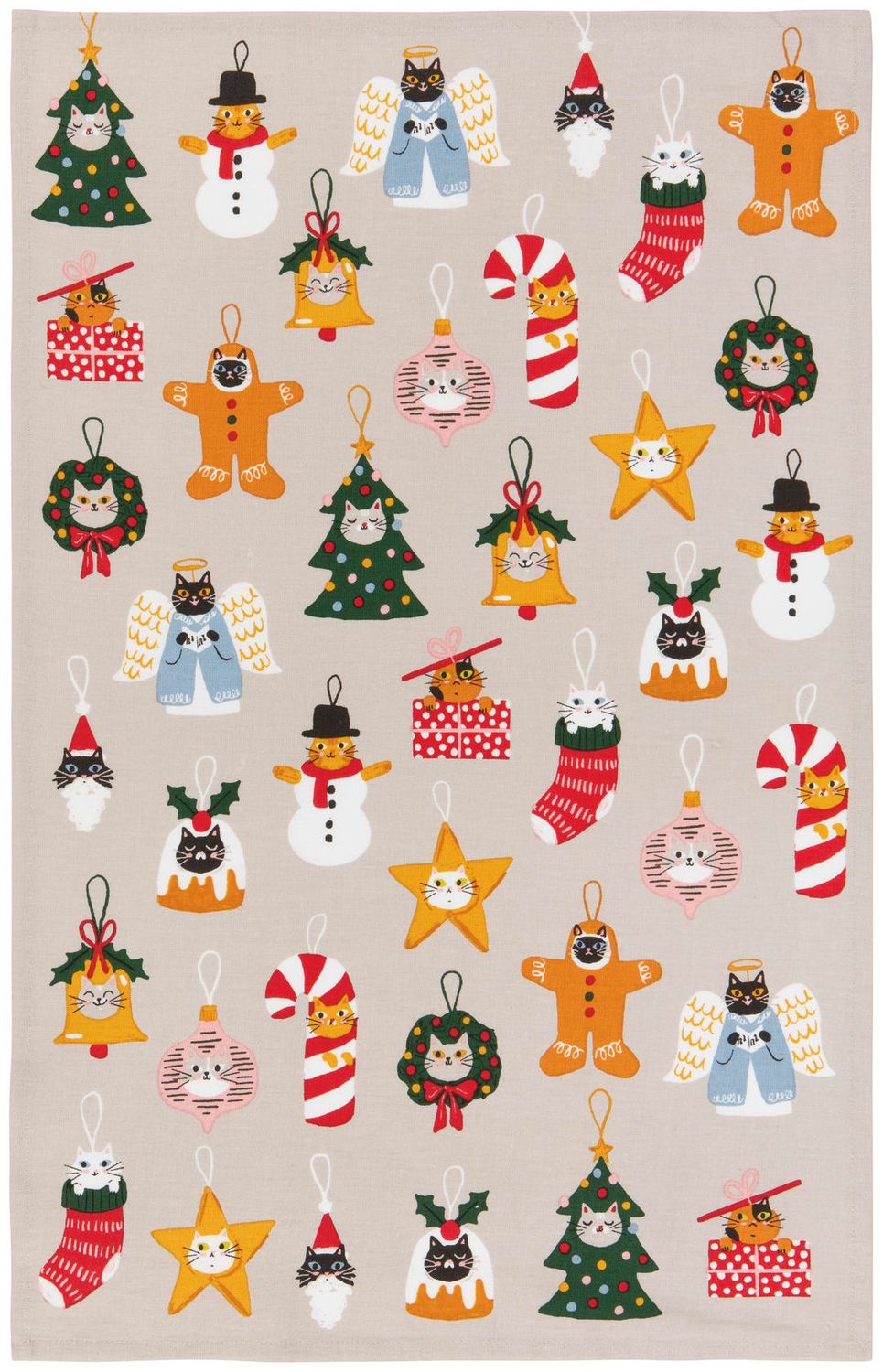 Dishtowel Bauble Cats
