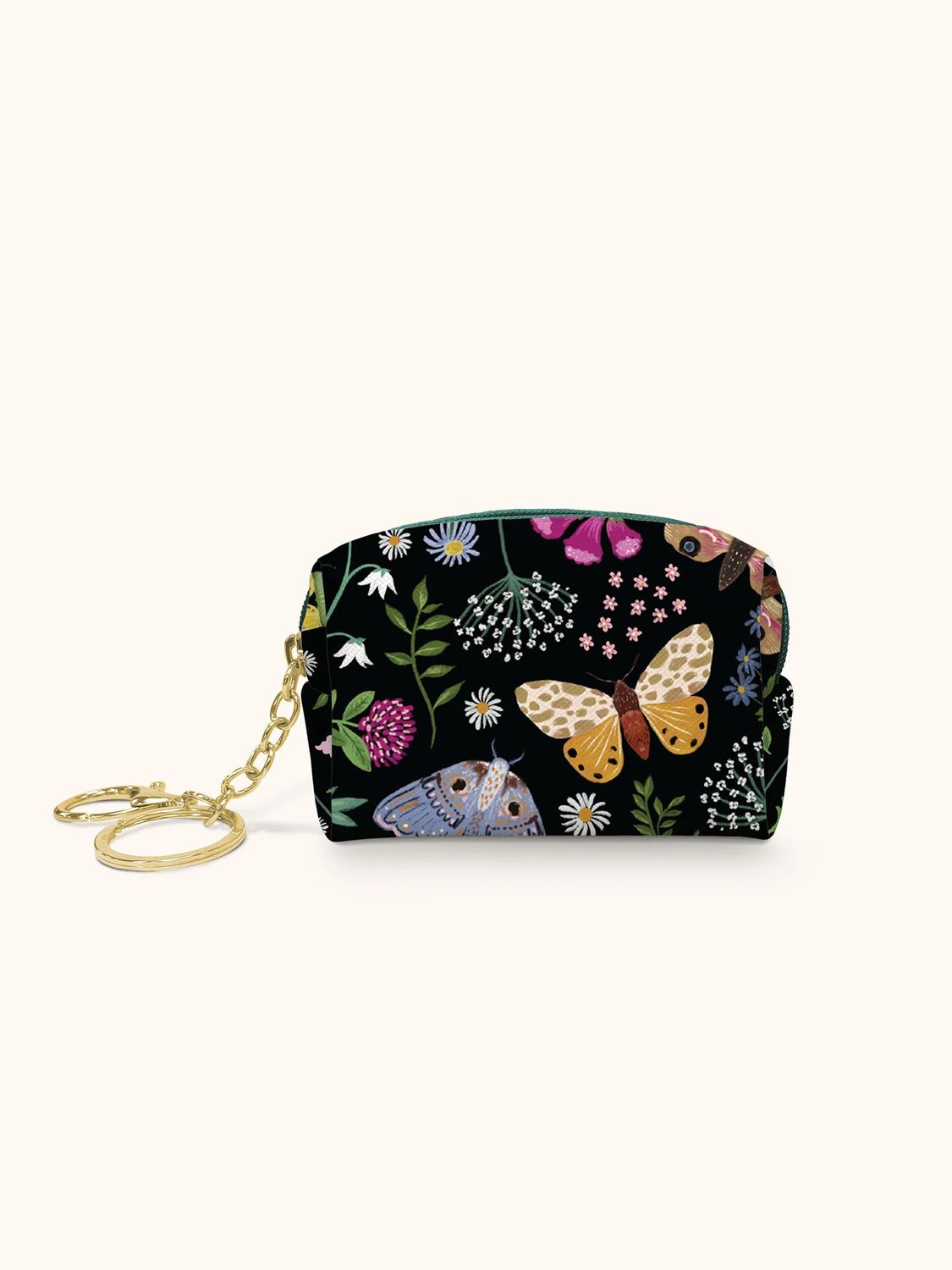 Keychain Pouch Midnight Garden