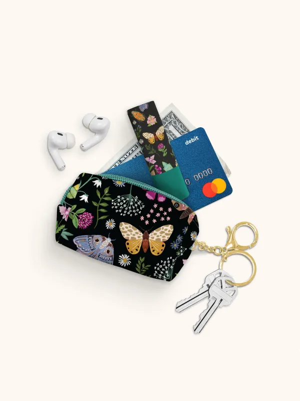 Keychain Pouch Midnight Garden
