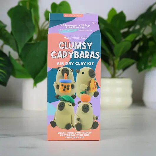 Clumsy Capybaras Air Dry Clay Kit
