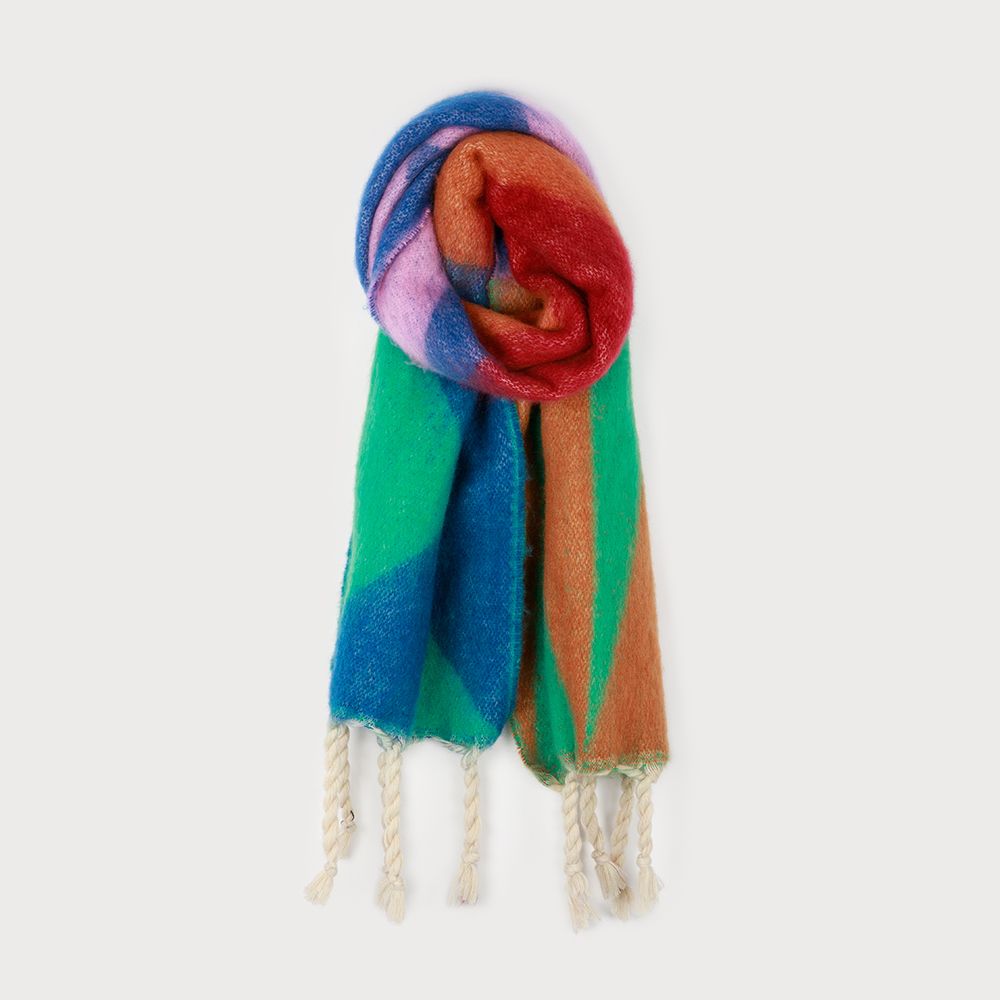 Scarf Large Warm Soft Aztec Print Multi