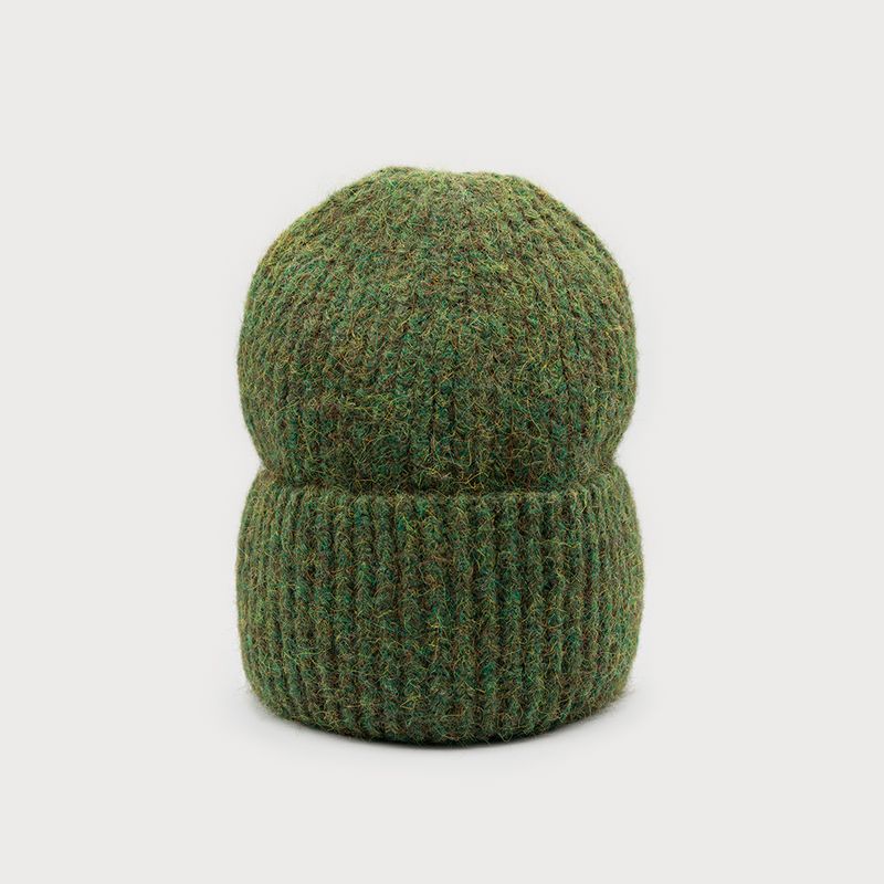 Warm Hat with Sparkle Accent Khaki