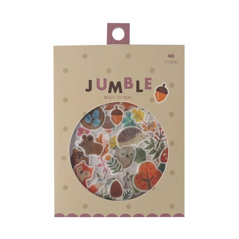 Woodland Friends Jumble Washi Stickers
