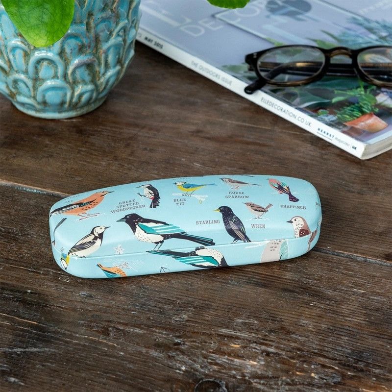 Glasses Case &amp; Cleaning Cloth Garden Birds