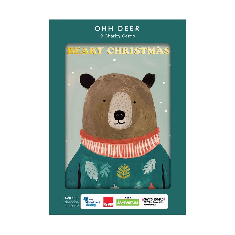 Boxed Christmas Cards Festive Bears