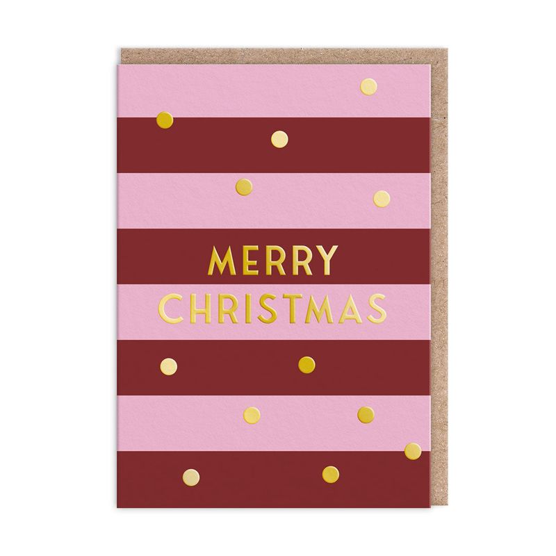 Boxed Christmas Cards Stripes and Checkered