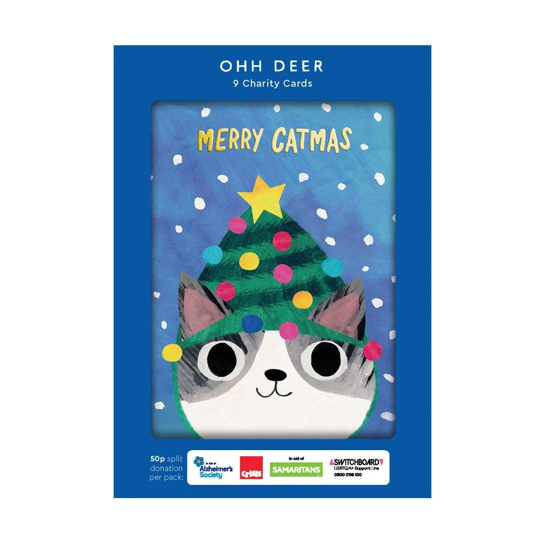 Boxed Christmas Cards Planet Cat