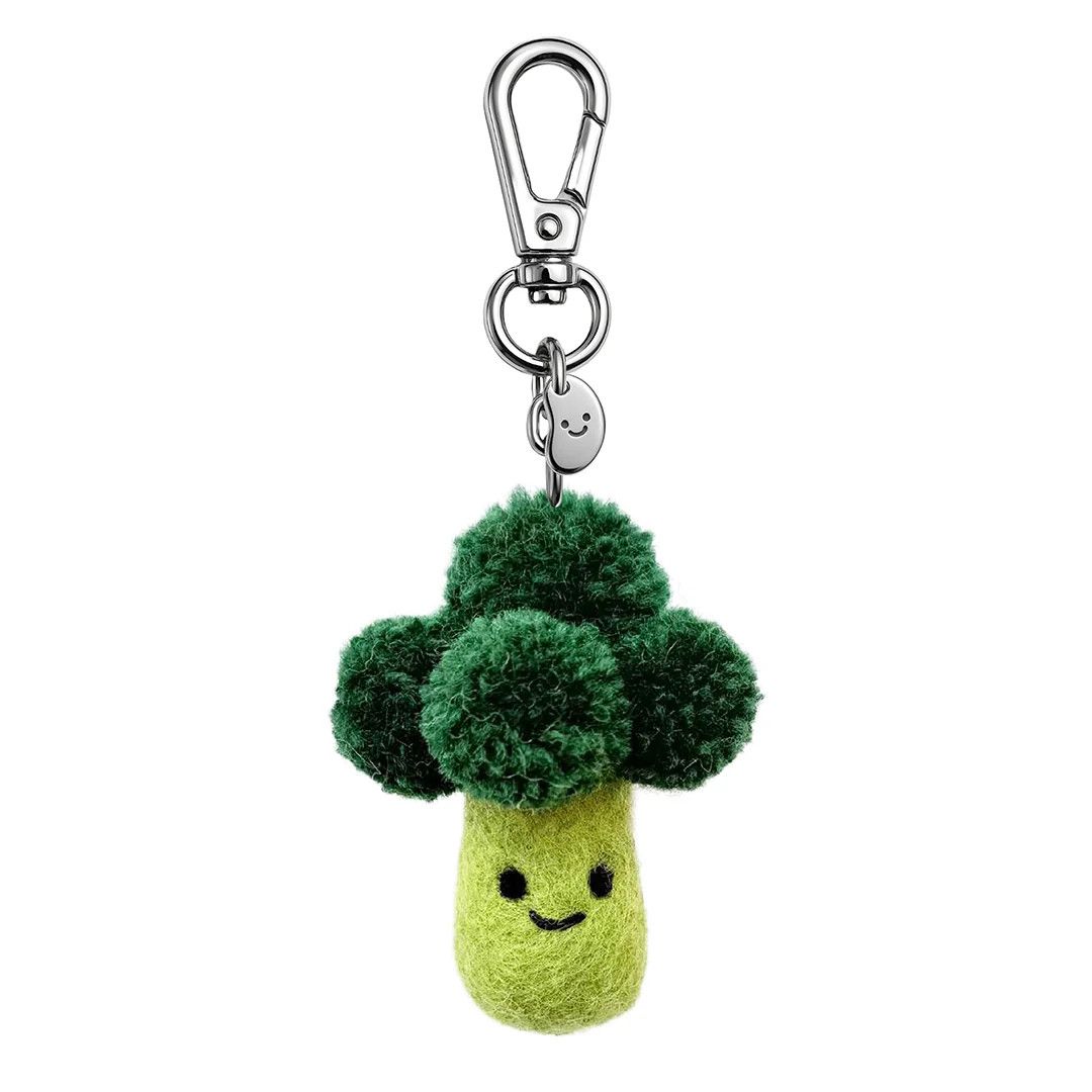Felt Keychain Baxter the Broccoli