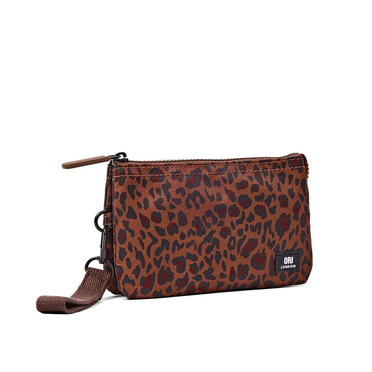Carnaby Medium Leopard Recycled Canvas Wallet