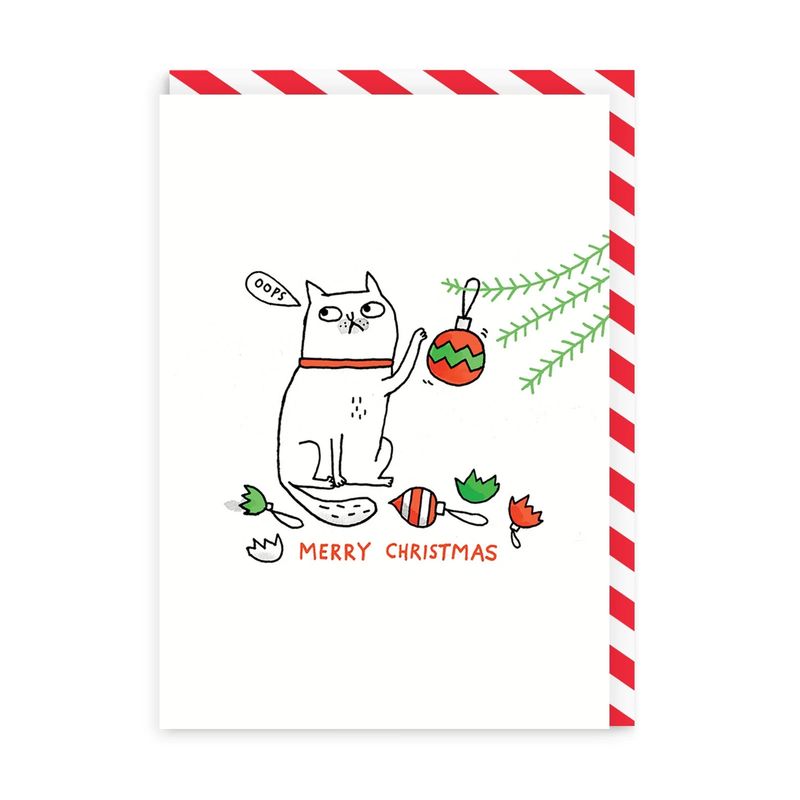 Oops Cat Merry Christmas