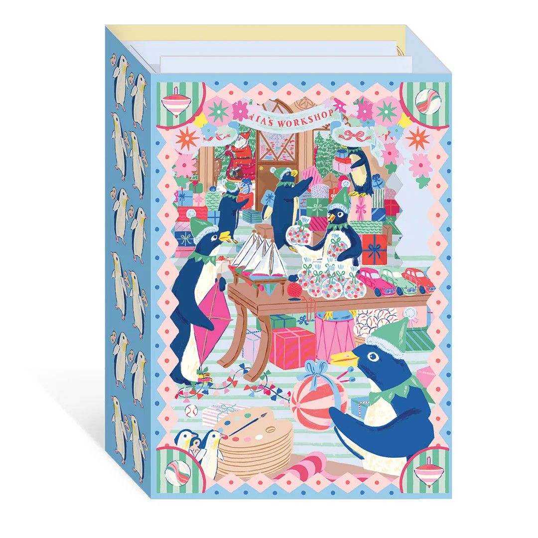 Santas Workshop 3D Greeting Card