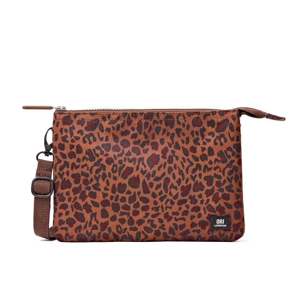 Carnaby XL Leopard Recycled Canvas Crossbody Bag