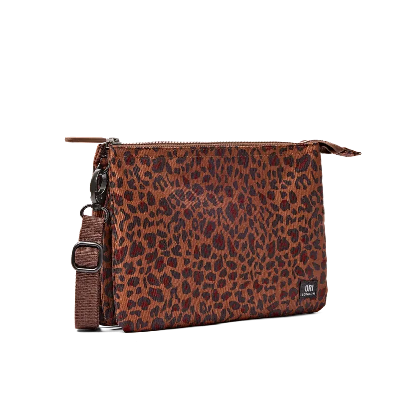 Carnaby XL Leopard Recycled Canvas Crossbody Bag