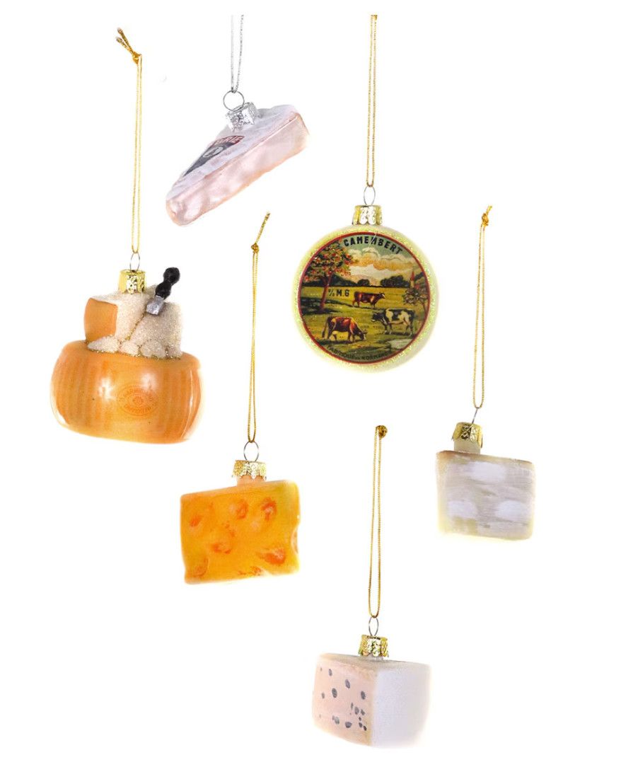 Glass Ornament Tiny Fromage Assorted