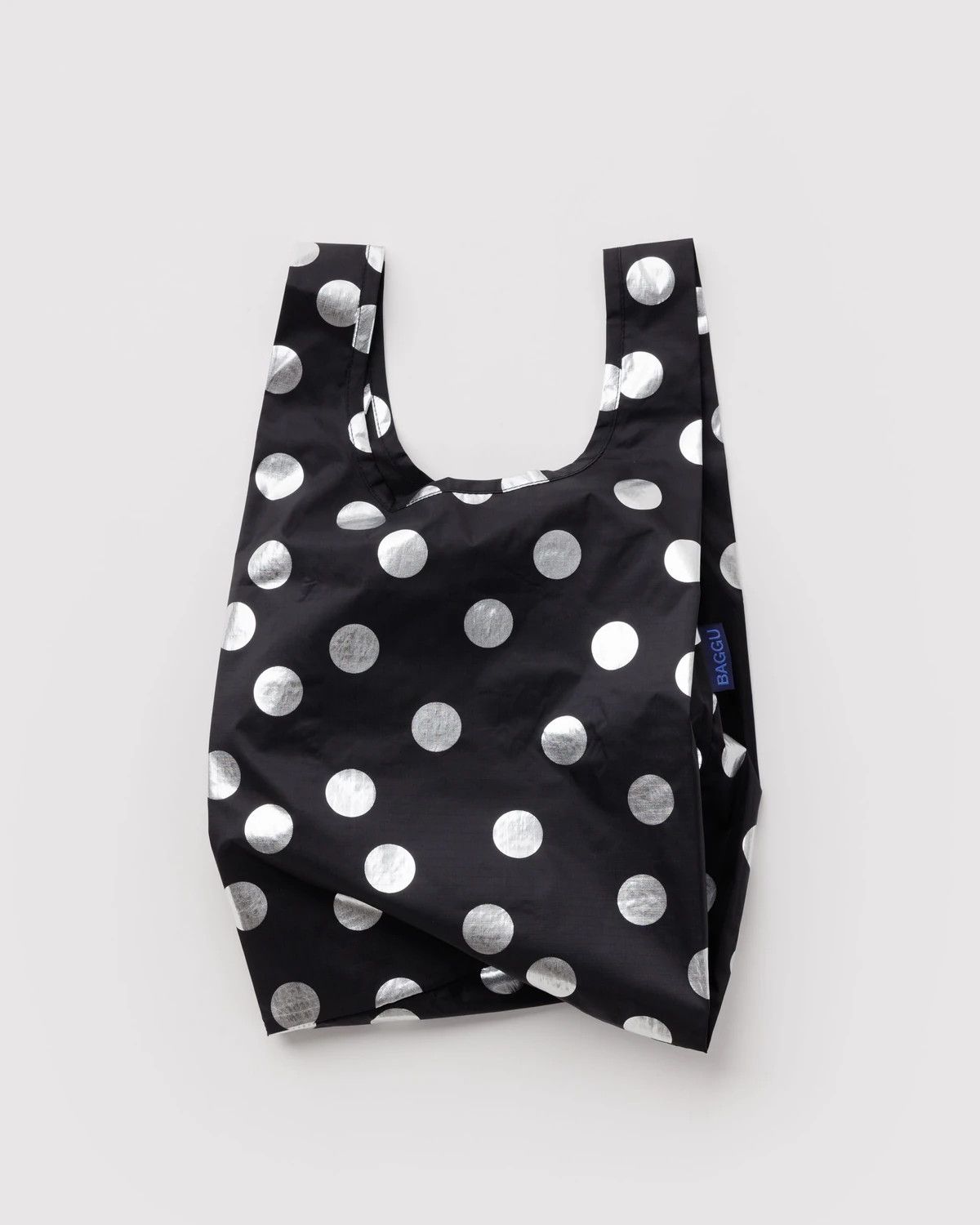 Baby Baggu Silver Metallic Polka Dot