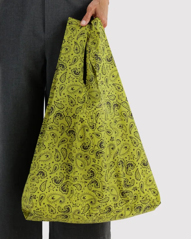 Standard Baggu Chartreuse Paisley