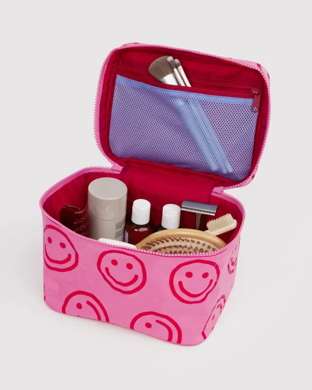 Large Cosmetic Case Azalea Pink Happy