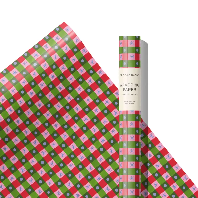 Holiday Checker 10 ft Wrap Roll