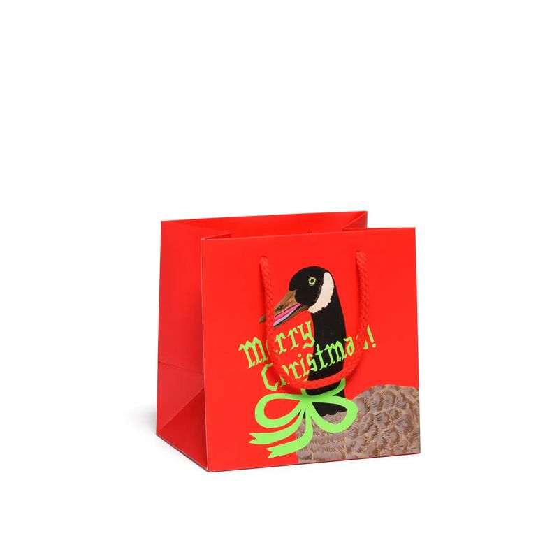 Christmas Goose Gift Bag Small