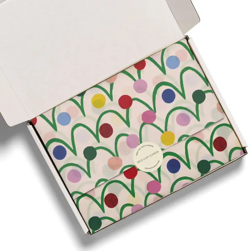 Festive Globes Tissue Paper