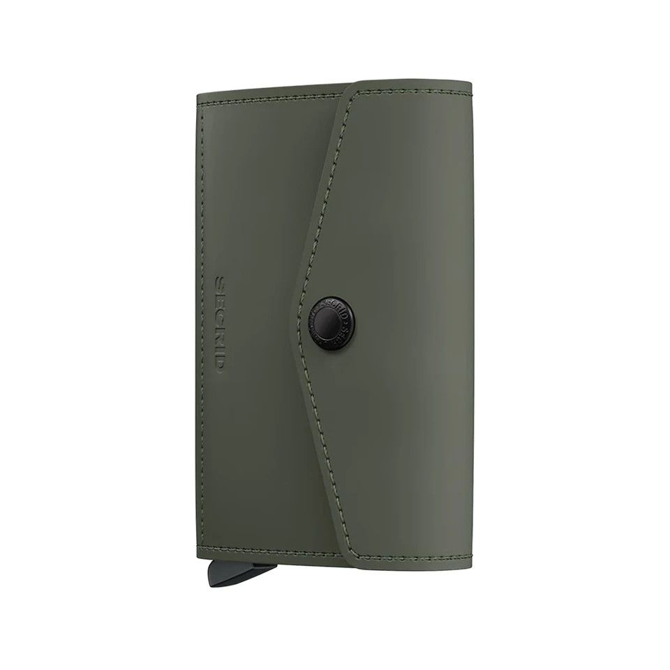 Envelope Mini Wallet Matte Green / Black