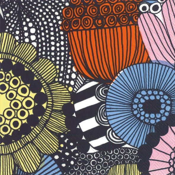 Paper Lunch Napkin Siirtolapuutarha Yellow
