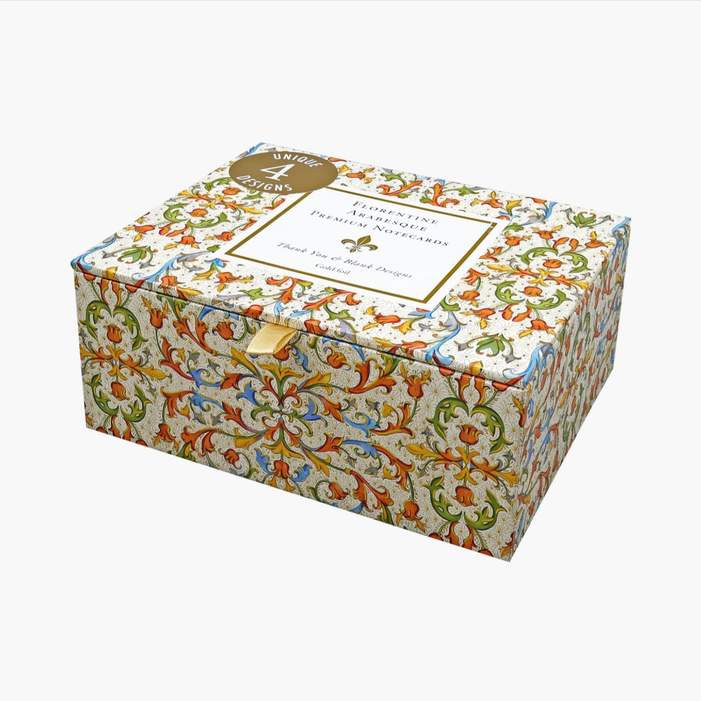 Premium Note Cards Florentine Arabesque
