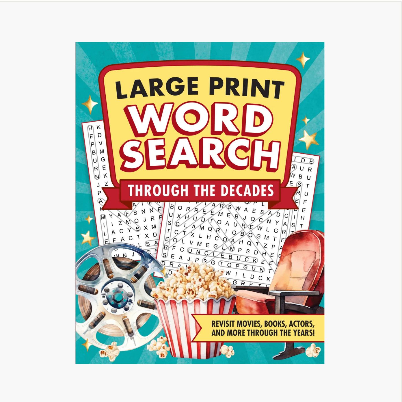 Word Search Book Through the Decades Large Print